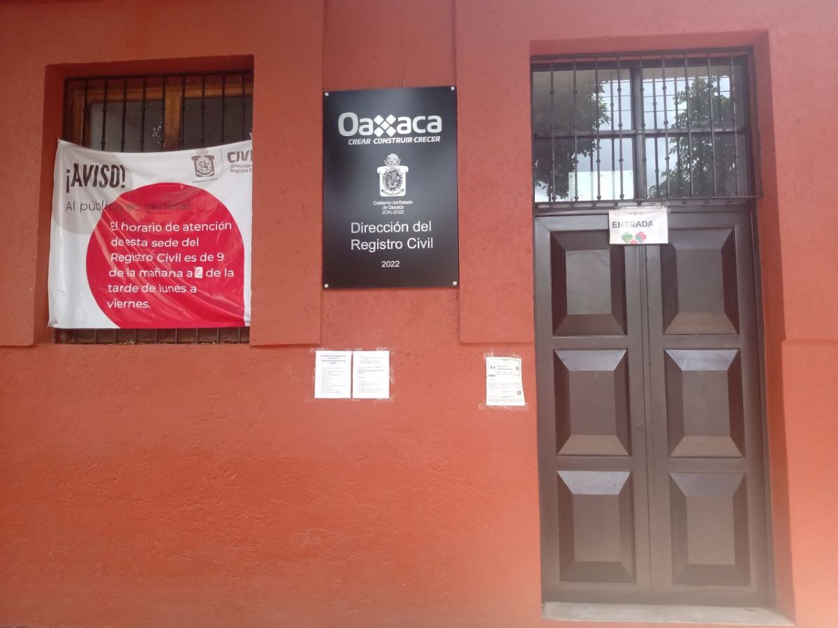 acta de defunción Oaxaca registro civil